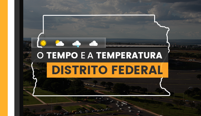 O TEMPO E A TEMPERATURA: terça-feira (26) com pancadas de chuva em Brasília