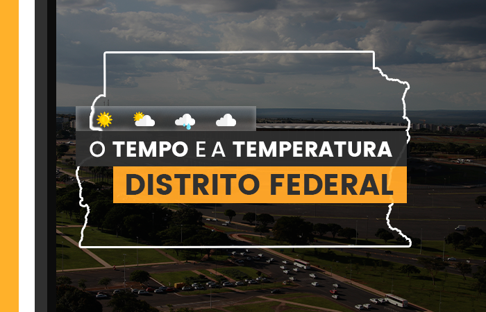 O TEMPO E A TEMPERATURA: terça-feira (26) com pancadas de chuva em Brasília