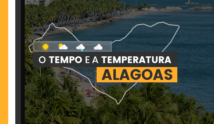 PREVISÃO DO TEMPO: céu coberto por nuvens em Alagoas nesta terça-feira (5)