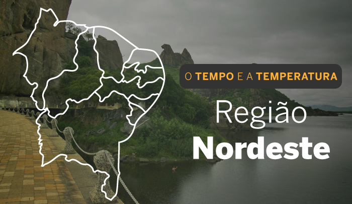 PREVISÃO DO TEMPO: domingo (3) com dia nublado e chuvoso em quase todo o Nordeste