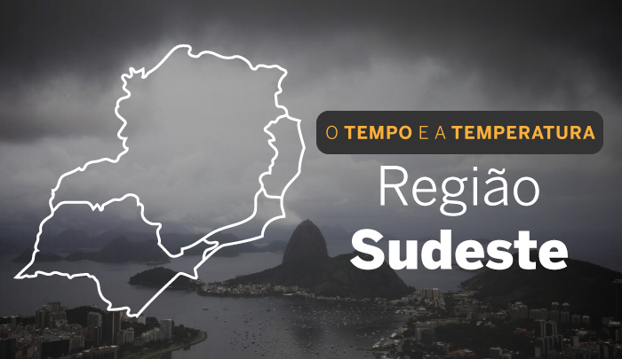 PREVISÃO DO TEMPO: quarta-feira (6) com dia nublado e chuvoso em quase todo o Sudeste