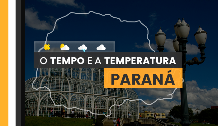 PREVISÃO DO TEMPO: quinta-feira (21) com pancadas de chuva no Paraná