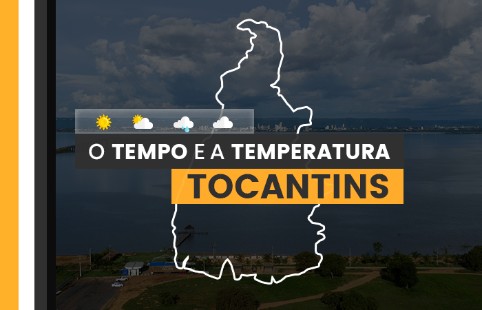 PREVISÃO DO TEMPO: terça-feira (20) com pancadas de chuva em Tocantins