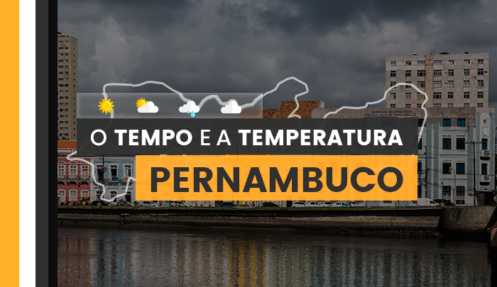 PREVISÃO DO TEMPO: terça-feira (5) com chuva e trovoadas em áreas de Pernambuco