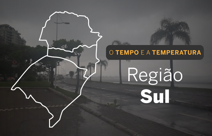 PREVISÃO DO TEMPO: domingo (14) com pancadas de chuva no Sul