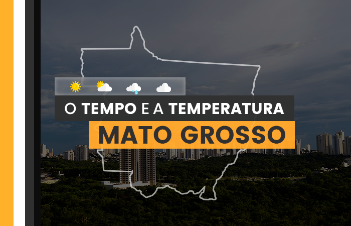 PREVISÃO DO TEMPO: quarta-feira (10) com fortes chuvas no Mato Grosso