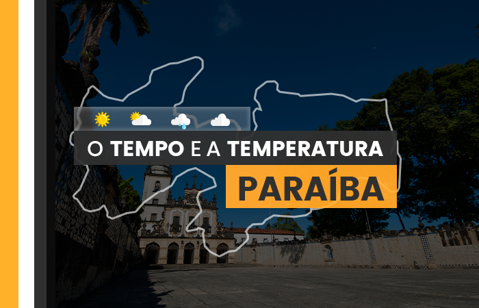 PREVISÃO DO TEMPO: quarta-feira (3) com chuva na Paraíba