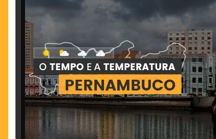 PREVISÃO DO TEMPO: sexta-feira (5) com pancadas de chuva em Pernambuco