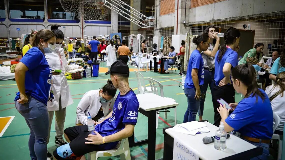 Rio Grande do Sul intensifica a vacinação contra a gripe nos abrigos temporários