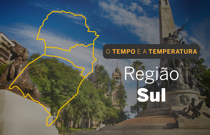 PREVISÃO DO TEMPO: Tempo com sol e poucas nuvens predomina nesta segunda-feira (10), na região Sul