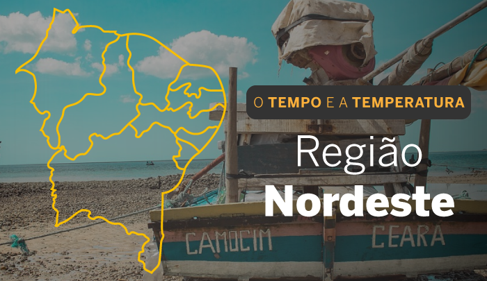 PREVISÃO DO TEMPO: domingo (16) com tempo aberto em grande parte do Nordeste