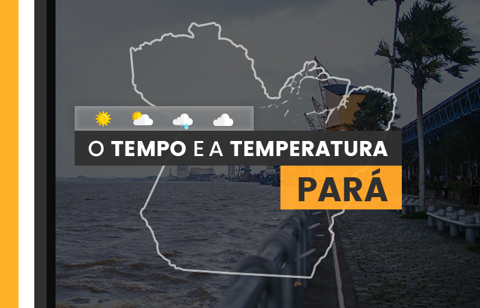PREVISÃO DO TEMPO: quarta-feira (22) com alerta de chuva no Pará