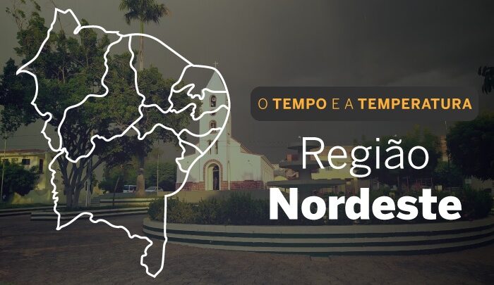 PREVISÃO DO TEMPO: sábado (15) com alertas para chuva e vendaval no Nordeste