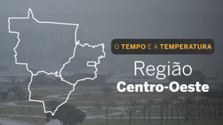 PREVISÃO DO TEMPO: sábado (29) com alerta para baixa umidade e declínio de temperaturas no Centro-Oeste
