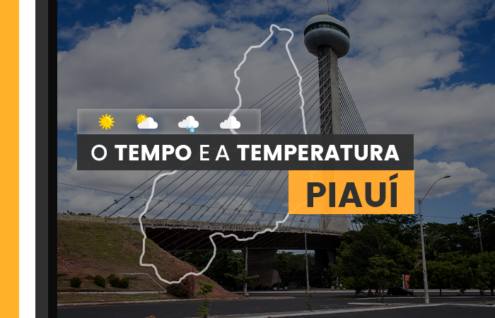 PREVISÃO DO TEMPO: quarta-feira (3) com chuvas no norte do Piauí
