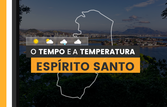 PREVISÃO DO TEMPO: quarta-feira (8) com possibilidade de chuva no Espírito Santo