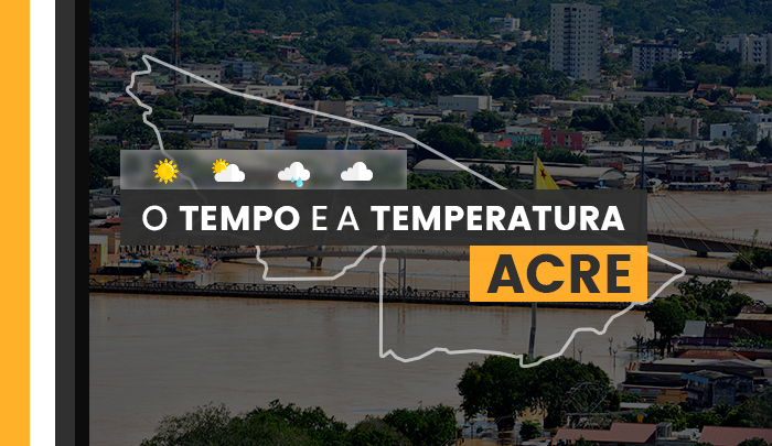 PREVISÃO DO TEMPO: terça-feira (9) chuvosa no Acre