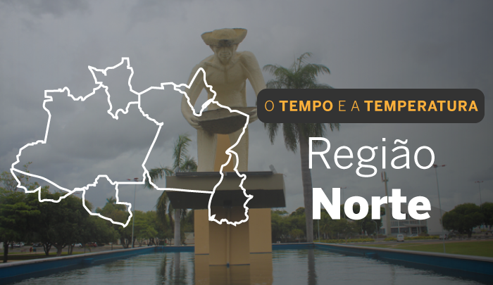 PREVISÃO DO TEMPO: domingo (25) com chuvas no Norte