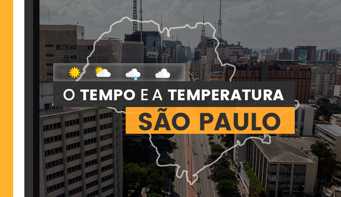 PREVISÃO DO TEMPO: quinta-feira (6) com temperatura mínima de 10°C em São Paulo