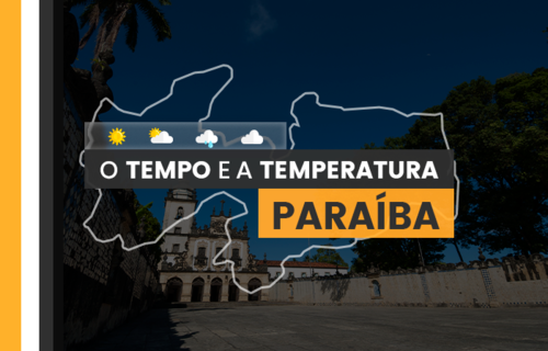 PREVISÃO DO TEMPO: sexta-feira (28) com chuva em regiões da Paraíba