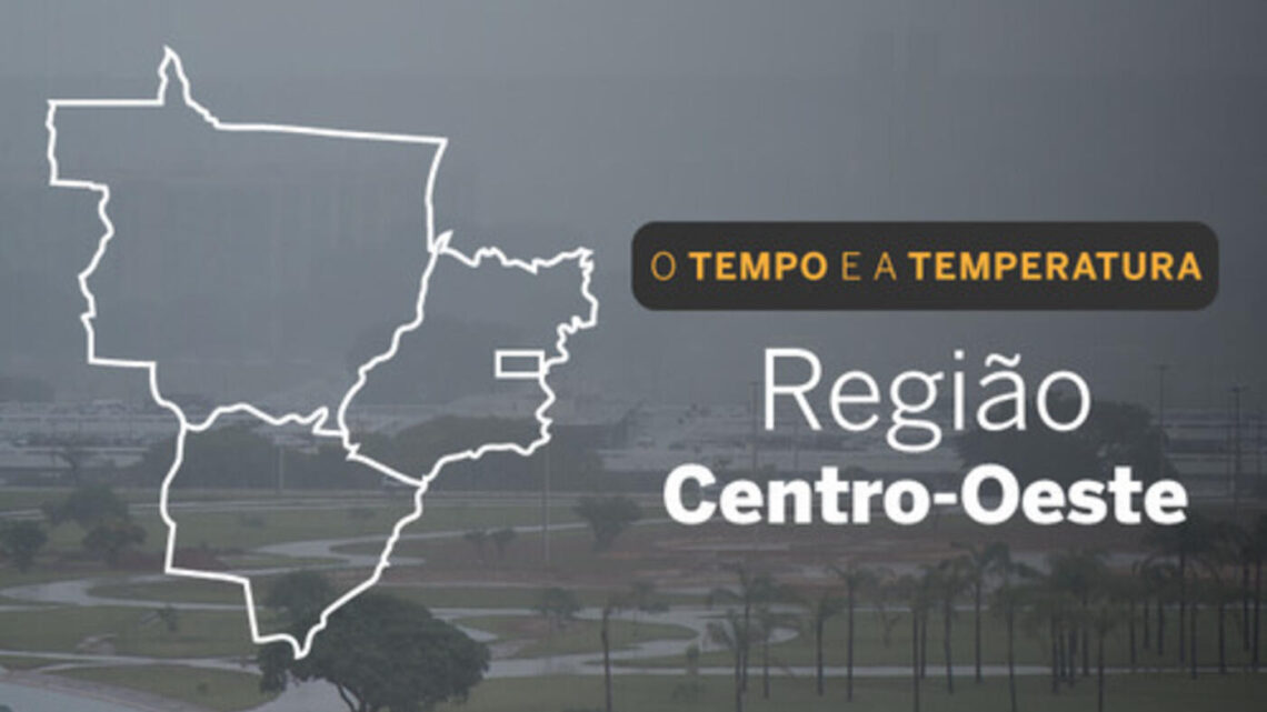 PREVISÃO DO TEMPO: tempo chuvoso predomina no Centro-Oeste, nesta sexta-feira (25)