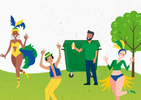 Carnaval exige soluções para o descarte correto de resíduos