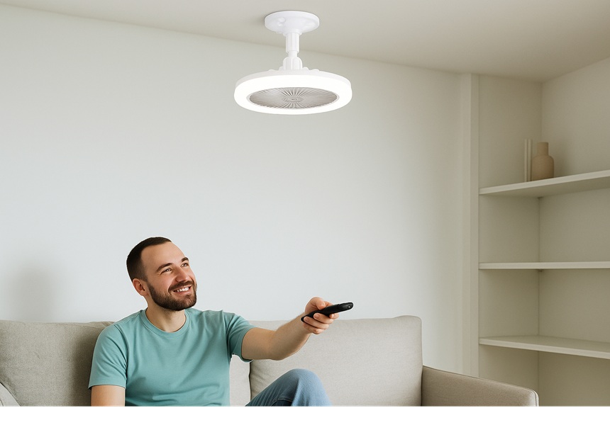 Instalação de lâmpadas ventiladores traz risco ao consumidor