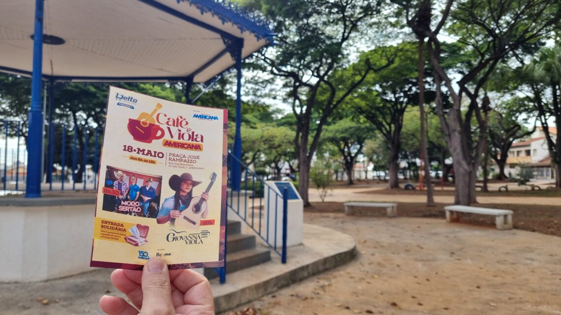 Amanhã tem música raiz e café gratuito na Praça José Rampazzo com o “Americana, Café & Viola”