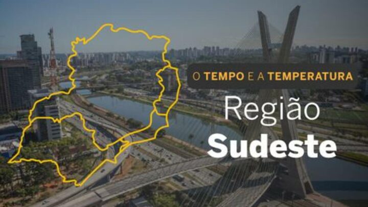 PREVISÃO DO TEMPO: Chuvas em SP e em regiões de MG nesta segunda-feira (10)