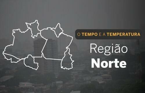 PREVISÃO DO TEMPO: Céu com muitas nuvens e pancadas de chuva no Norte, nesta segunda-feira (7)