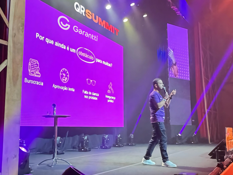Garantti apresenta soluções durante o QR Summit 2025