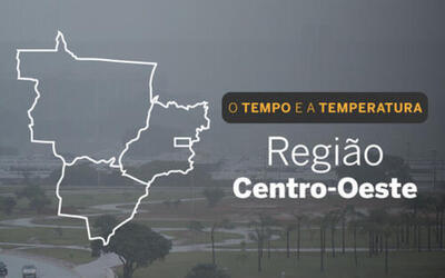 PREVISÃO DO TEMPO: Centro-Oeste terá pancadas de chuva e trovoadas isoladas, nesta sexta-feira (22)