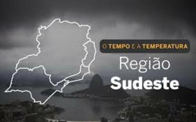 PREVISÃO DO TEMPO: Previsão de chuvas na região Sudeste nesta segunda-feira (24)