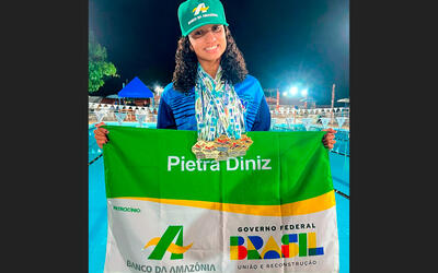 Atleta patrocinada pelo Banco da Amazônia conquista 13 ouros na Copa Amazônia Internacional