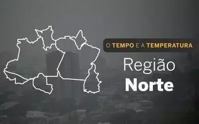 Chuva persiste no norte da Região Norte neste sábado; tempo firme em Tocantins e Rondônia