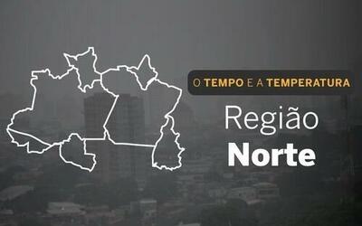 PREVISÃO DO TEMPO: Chuvas intensas em grande parte da região Norte, nesta segunda-feira (10)