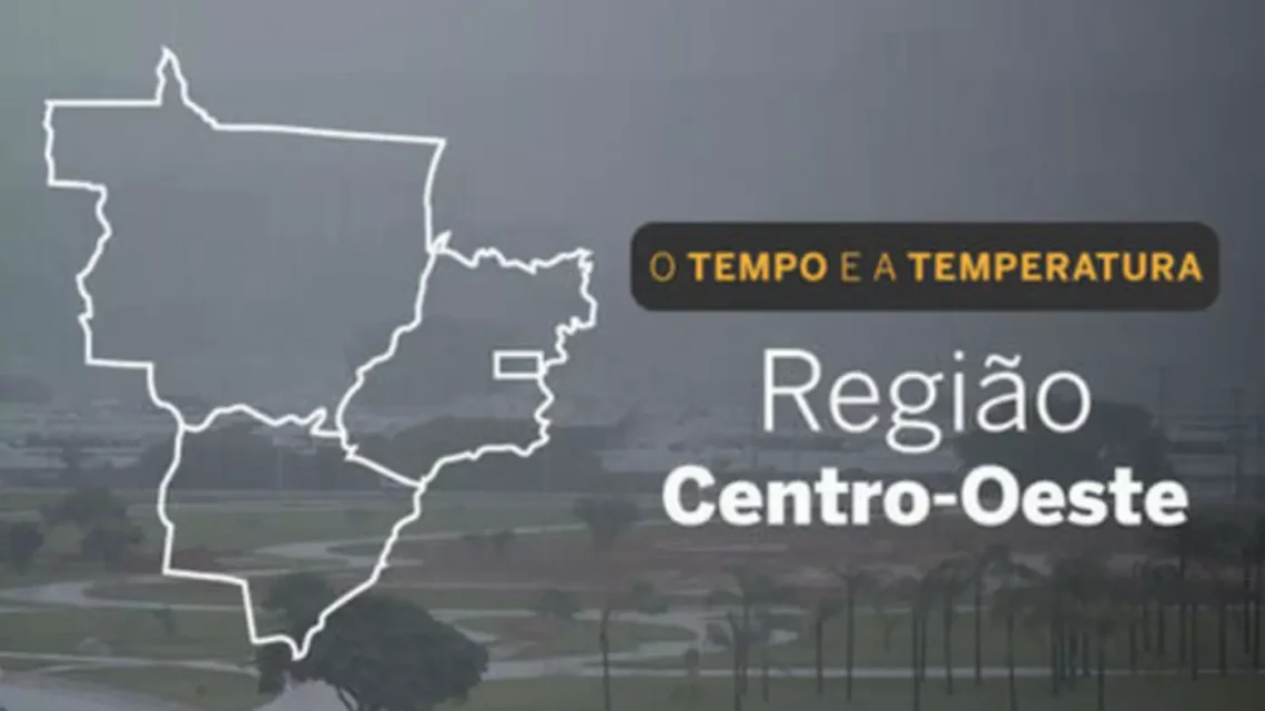 PREVISÃO DO TEMPO: sábado (9) de sol e chuva para o Centro-Oeste