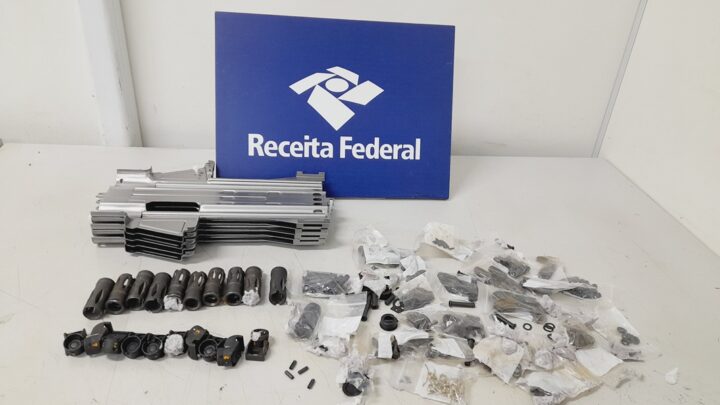 Receita Federal apreende peças de armamentos em Viracopos