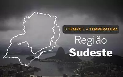 PREVISÃO DO TEMPO: sábado (6) de sol e chuva na Região Sudeste