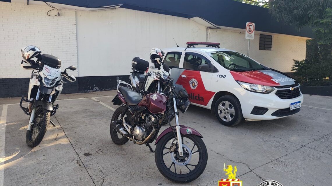 Suspeito de furto preso e motocicleta furtada é recuperada em Santa Bárbara D’Oeste