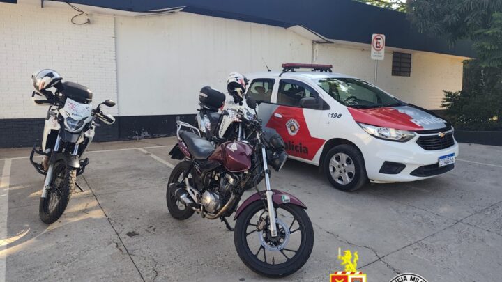 Suspeito de furto preso e motocicleta furtada é recuperada em Santa Bárbara D’Oeste