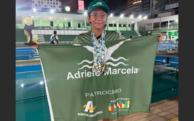 Banco da Amazônia impulsiona amazonense recordista na natação