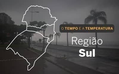 PREVISÃO DO TEMPO: Muitas nuvens na Região Sul nesta segunda-feira (3)