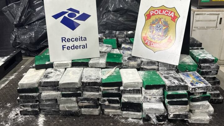 Receita Federal apreende 405 kg de cocaína no Porto de Santos