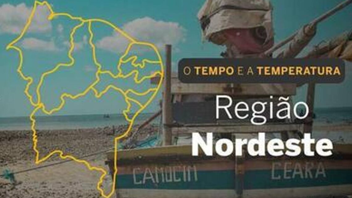 PREVISÃO DO TEMPO: Céu com poucas nuvens nesta segunda-feira (17) no Nordeste