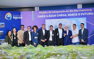 Lula inaugura maquete da Transposição do Rio São Francisco no Palácio do Planalto