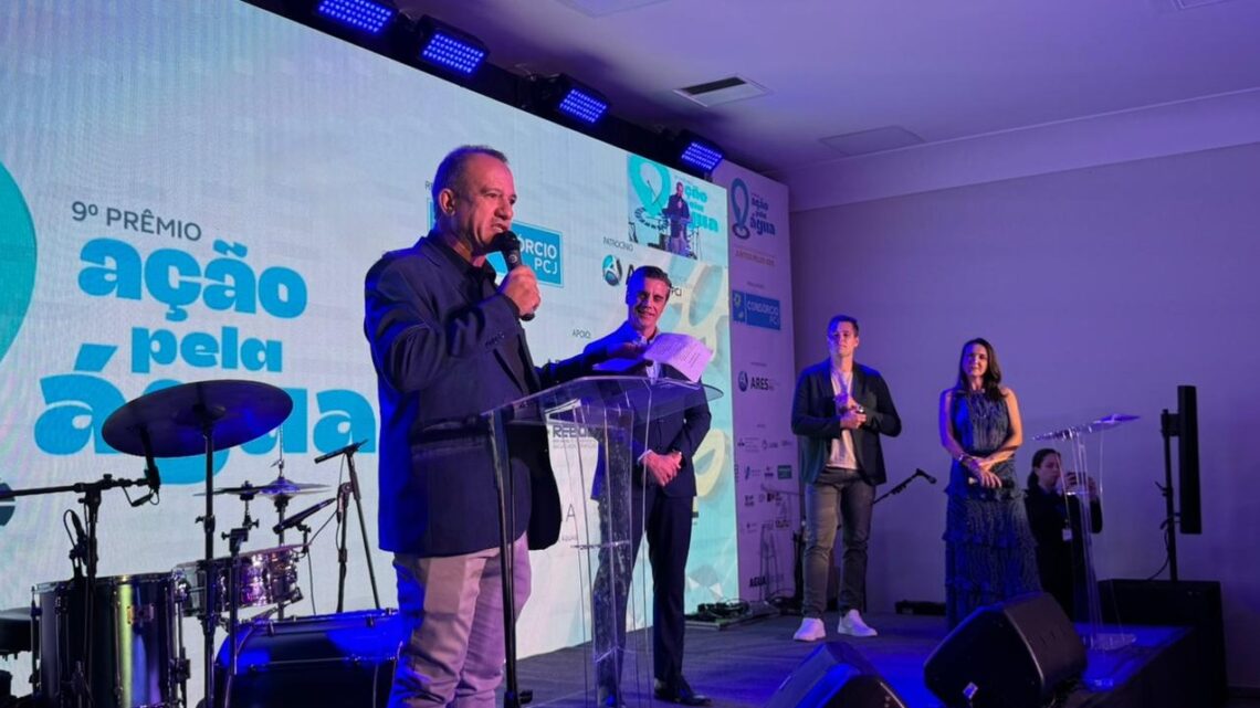 Leitinho abre cerimônia do 9º Prêmio Ação Pela Água promovida pelo Consórcio PCJ em Nova Odessa