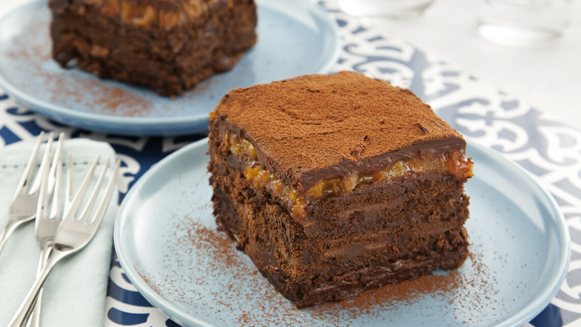 Pavê de Chocolate Amargo e Damasco: um clássico com toque criativo