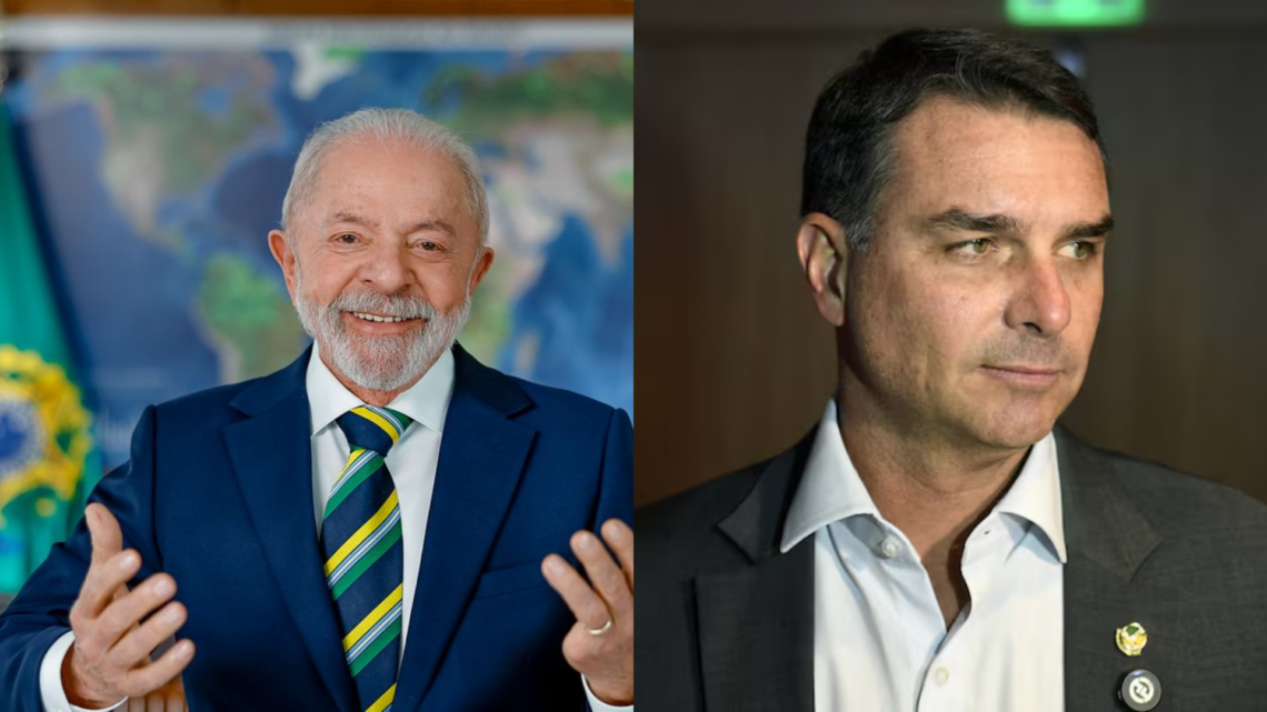 Pesquisa Atlas/Bloomberg indica empate técnico entre Flávio Bolsonaro e Lula em simulação de segundo turno