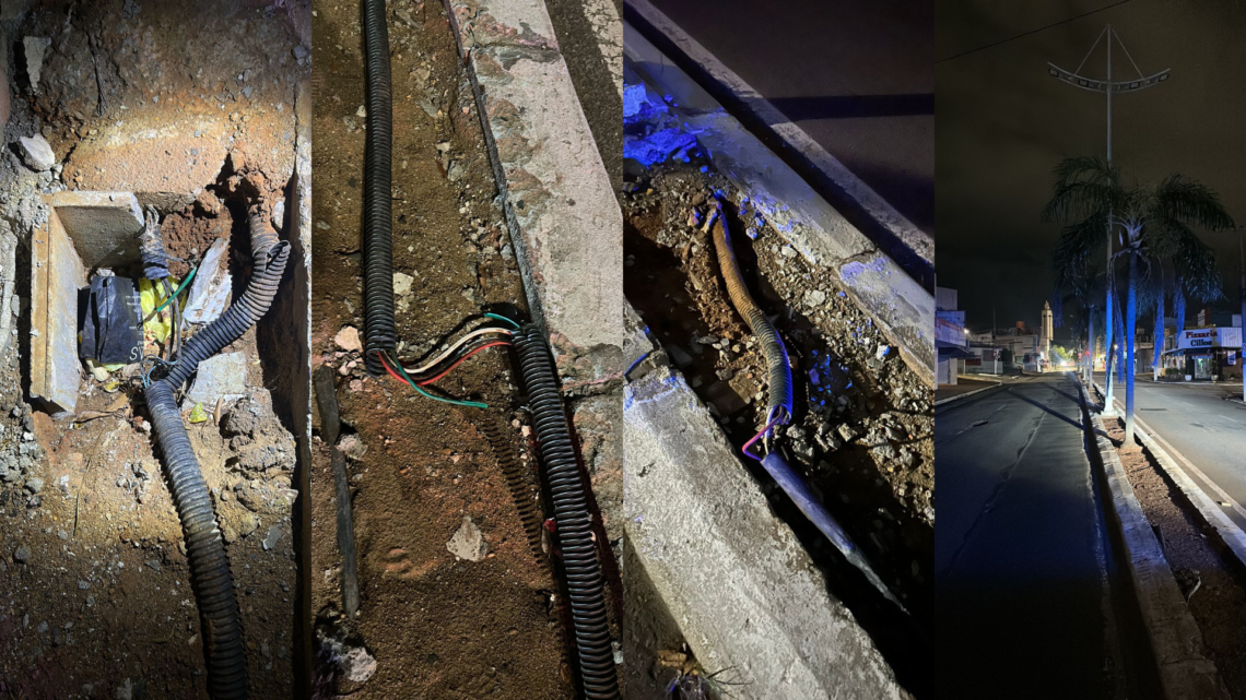 GAMA prende suspeito por furto de fiação e danos ao patrimônio na Avenida Cillos